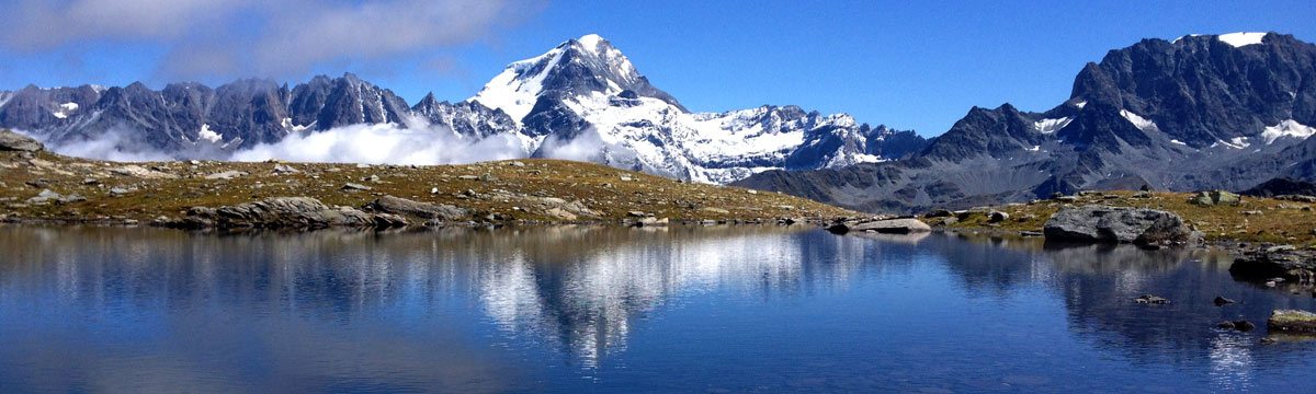 Ritord, Grand Combin et Vélan depuis le Grand Saint-Bernard