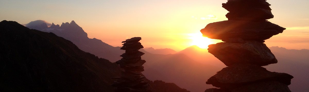 Coucher de soleil depuis le col du Démècre